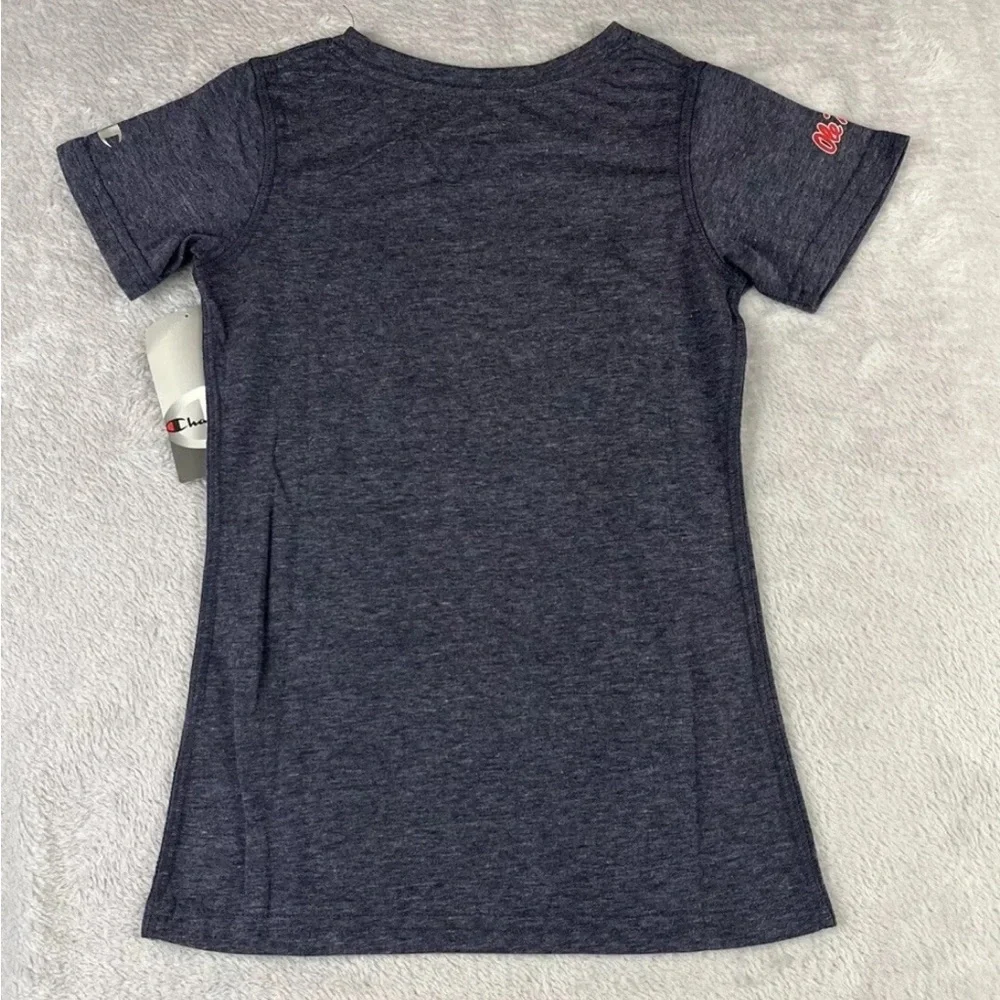Champion girls Mississippi University Ole Miss Rebels Girl Blue Shirt size small